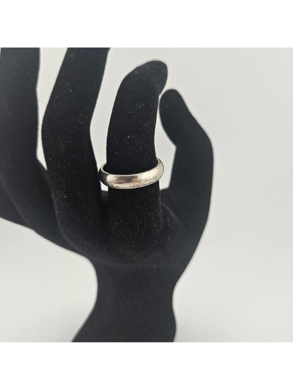 Vintage Sterling Silver Wedding Band Ring Size 8